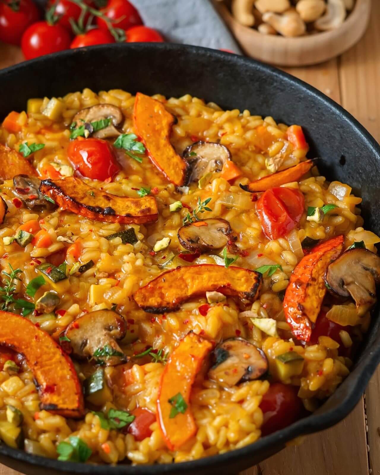 Kürbis Risotto